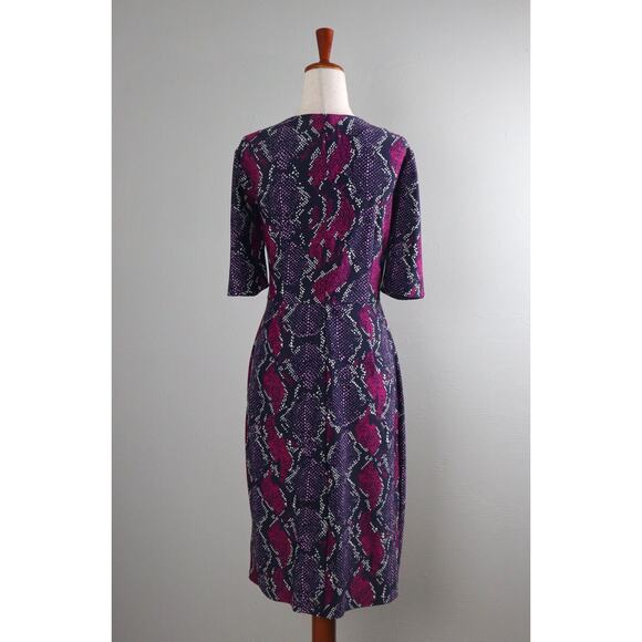 JUDE CONNALLY $228 Smooth Stretch Snake Python Sheath Dress Size Medium - Picture 4 of 6